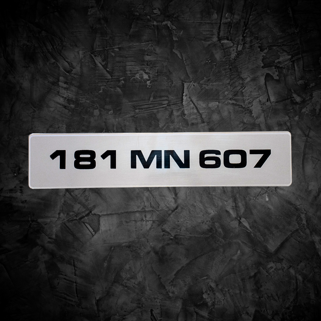 TINTED / YELLOW NUMBER PLATES