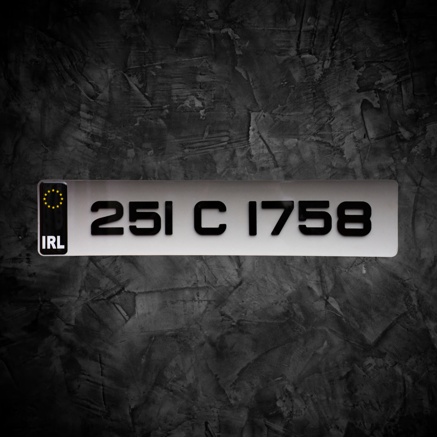 4D FADED NUMBER PLATES